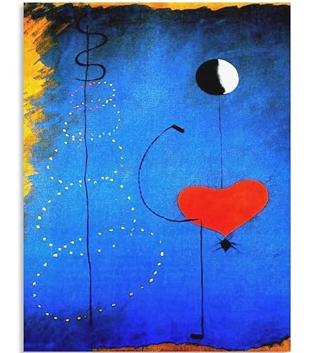 【額縁付き】A2 ポスター ミロ『人物と赤い太陽』 額縁付き】A2 ポスター ミロ『人物と赤い太陽』 853.jpg