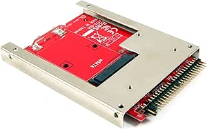 Amazon Ableconn Iide Msat Msata Ssd をアルミフレーム ブラケット ラッチ付き 2 5 インチ Ide アダプタに変換するコンバーター Msata Ssd を 9 5mm 2 5 Ide Ssd ドライブにします Ableconn 内蔵ssd 通販