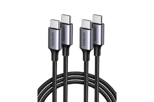 UGREEN USB Type C ケーブル 【PD対応 60W 急速充電】USB C iPhone 充電ケーブル タイプC USBケーブル 根元強化 断線防止 iPhone 17/16/15シリーズ MacBook Pro/Air iPad Pro Galaxy Xperia各種対応 (2M 2本セット）