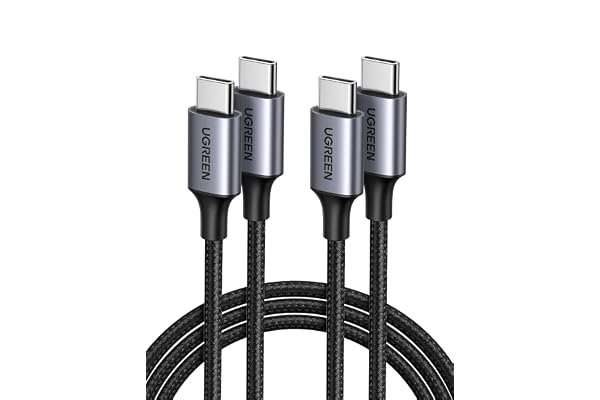UGREEN USB Type C ケーブル 【PD対応 60W 急速充電】USB C iPhone 充電ケーブル タイプC USBケーブル 根元強化 断線防止 iPhone 17/16/15シリーズ MacBook Pro/Air iPad Pro Galaxy Xperia各種対応 (2M 2本セット）