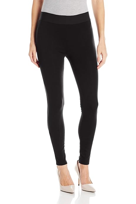 HUE Women's Ponte Leggings, Black, X 