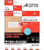 Amazon.co.jp: エーワン ラベルシール 42012 プリンタ兼用 ずらせる