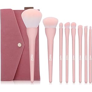 MSQ メイクブラシセット 8本 化粧 セット 初心者 高級繊維毛 メイク 筆 超柔らかい 人気 日常の化粧 スパイラル…