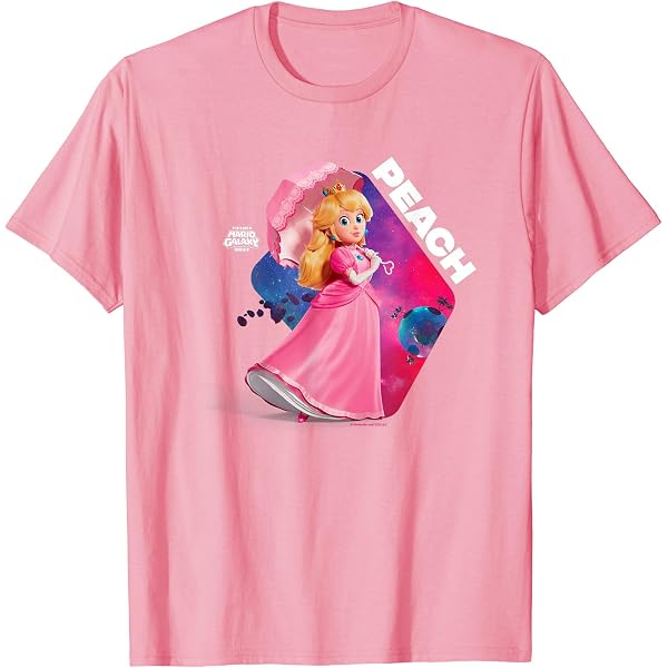 Amazon | USJ マリオ ピーチ姫 Tシャツ ユニセックス S.M.L.XL