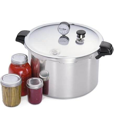 Presto 01784 23-Quart Induction Compatible Pressure Canner, Silver