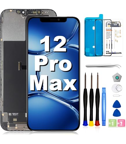 ReuWeu Rückseite Glas Ersatz Für IPhone 12 Pro Max – Inkl. Werkzeug, Pacific Blue, Einfache Montage Ohne Kleber