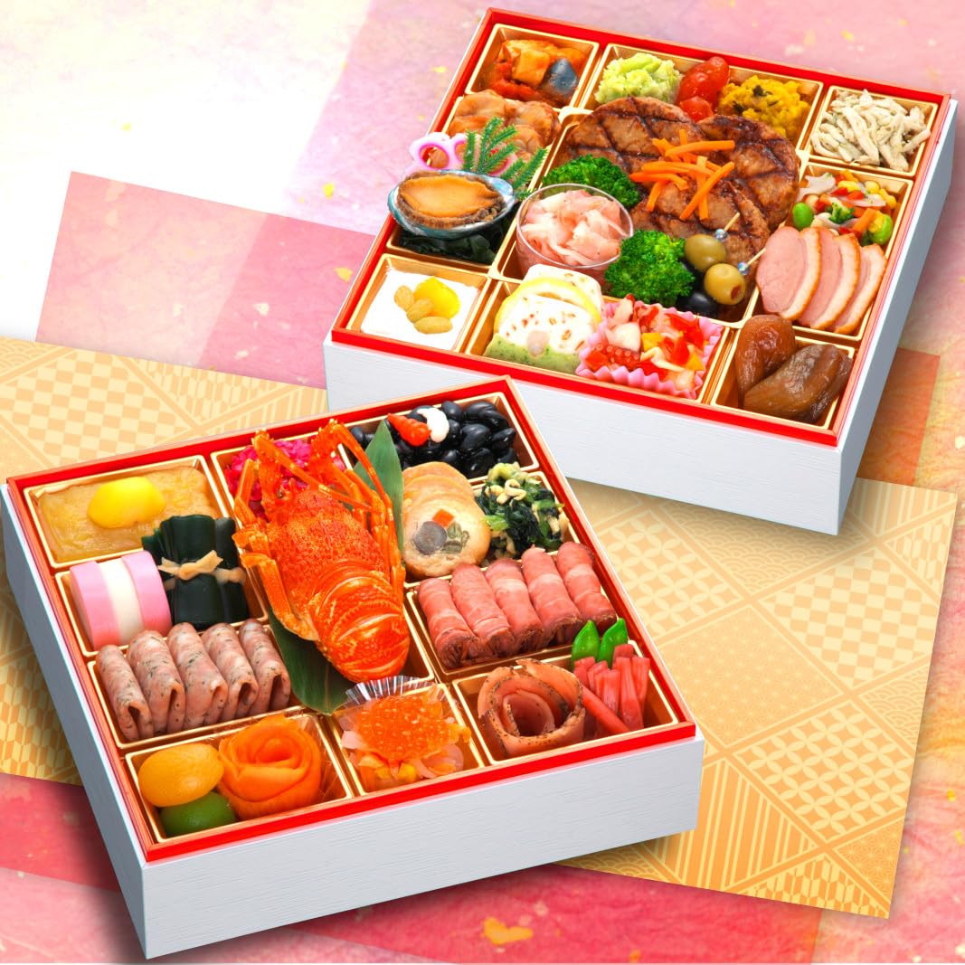 【49%OFF+ポイント5%】【12月29日お届け】【実質5,224円】 蔵王福膳 おせち料理 祝彩 8寸2段重 全41品 2～3人前 【送料無料】