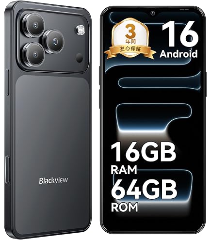 Amazon | 【2024 新登場】Wave6C SIMフリー スマホ 本体 4G 6.5インチ