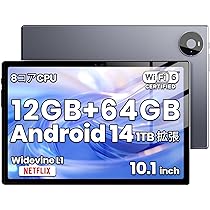 Amazon.co.jp: 【タブレット 10インチ Wi-fiモデル】8コア CPU 12GB+