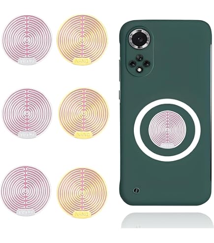 Lot 8 Autocollants Anti-Rayonnement EMF 5G - Protection Téléphone, Ordinateur, Tablette, WiFi Bluetooth - Doré