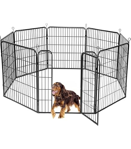 Amazon | ペットケージ ペットサークル 160*80*80cm 小型犬用 中型犬用