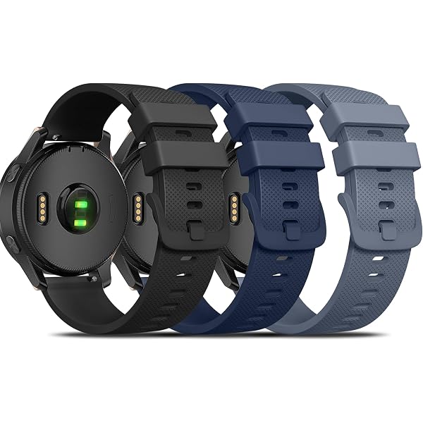 Vervangende 20 Mm Silicone Horlogeband – Compatibel Met Garmin Venu 2, Vivomove, Forerunner 245/645 En Samsung Galaxy Watch 42mm