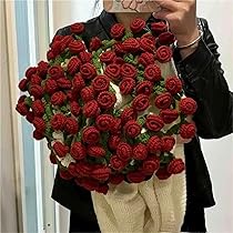 Amazon｜花束になるブランケット 110cm かぎ針編みのブーケ