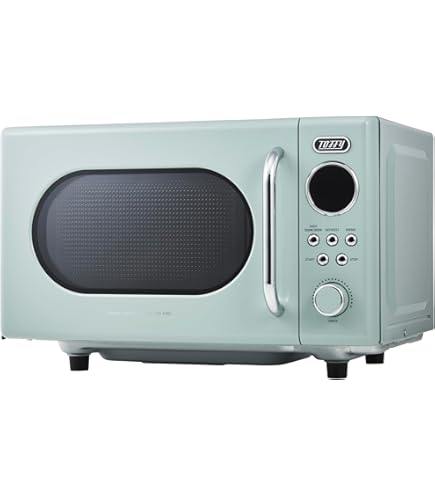 Amazon | A-stage 単機能レトロ調電子レンジ 20L ライトグリーン DRW