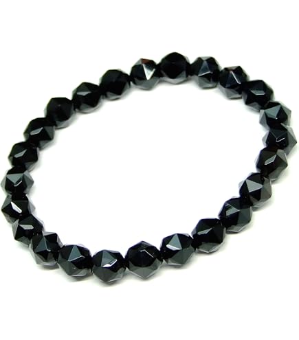 Amazon.co.jp: g3-117C 10mm 5A スターカット モリオン 黒水晶 鑑別済
