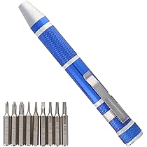 Amazon | trad 9pcs.精密ドライバーセット ペン型差換式 ブルー