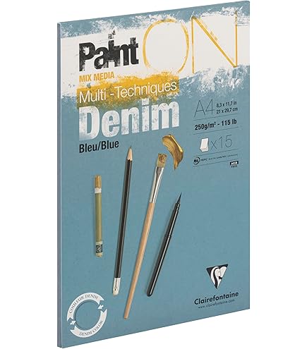 Clairefontaine Paint On Pad - Green Grey: 250gsm (115lbs), 30 Sheets – Perfect Paper Company