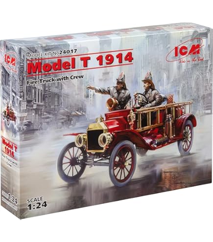 フォード消防車　塗装済み半完成組み立てキット　1/25　IMAX製 フォード消防車 塗装済み半完成組み立てキット 1/25 IMAX製