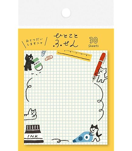 Amazon.co.jp: 古川紙工 ひとことふせん 30枚り【しばいぬケーキ