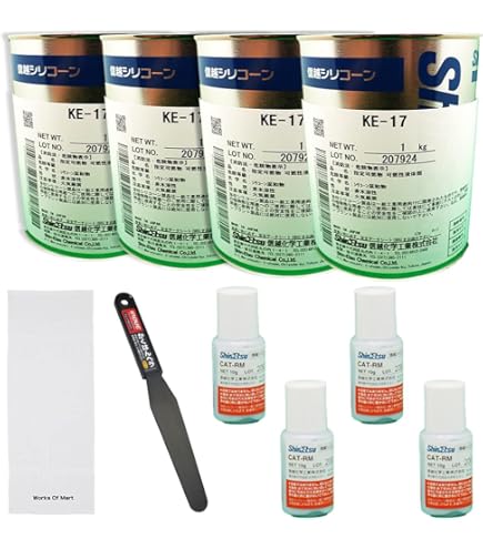 信越シリコーン KE-1222-A/B(各1kg入り/缶)新品2kgセット インボイス対応】信越化学 信越シリコーン KE-12 二液型RTVゴム