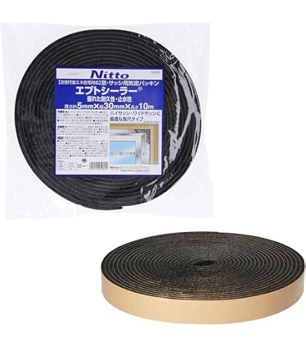 Amazon | ニトムズ(Nitoms) 窓・サッシ用気密パッキン エプトシーラー