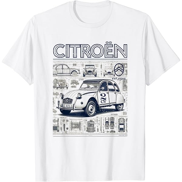 Amazon | シトロエン2CVポップアートパターン Tシャツ | Tシャツ 