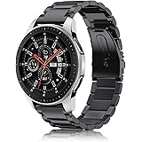 for Samsung Galaxy Watch 3 45mm / Gear S3 / Galaxy Watch 46mm バンド 22mm 時計バンド ステンレスバンド 金属ベルト 交換用ベルト 調整工具付き Gear S3 Frontier/S3
