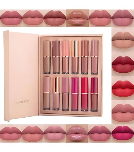 Amazon.co.jp: 口紅セット 6色 ルージュ リップティント グリッター