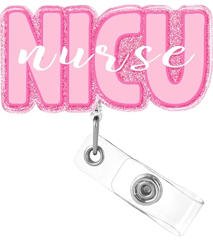 ANDGING Nurse Badge Reel Holder - Cute & Funny Retractable ID Badge Clip For RN, L&D, NICU - View #4