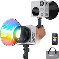Amazon | NEEWER HB80C RGBWW LEDビデオライト 撮影用ライト 80W 高