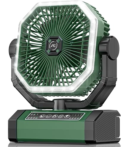 Amazon | SAMONIC キャンプ 扇風機 22000mAh大容量 最大80h連続使用 4