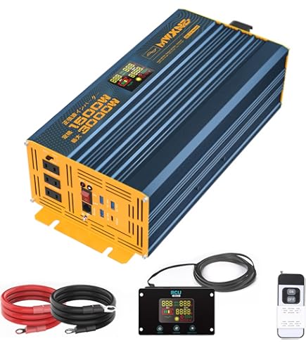 Amazon.co.jp: MWXNE インバーター 正弦波 12v 100v 2000w 最大4000W