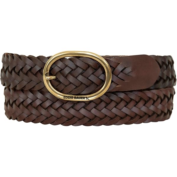 Women Leather Braided Causal and Dress Belt 1.6 inch Wide  display picture 1