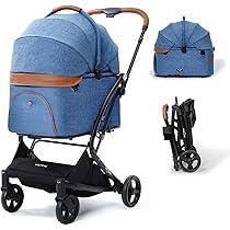 ペットカート　PETTENA MILOU 業界初】ワンタッチ全収納 軽量分離式ペットカート MILOU｜キャリー
