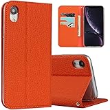 Sailortech iphone xr ケース手帳型 縄掛け iphone xr カバー 財布型 ライチ紋様 本革レザー アイフォンxr ケース アイフォンxr ケースカバー 財布型 カード収納 収納付き 画面保護 横置きスタンド機能 本革レザー 