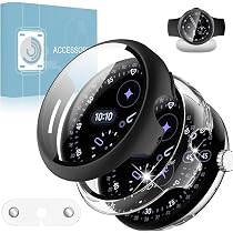 Amazon.co.jp: 【2枚組】For Google Pixel Watch 4 45mm 用 ケース 