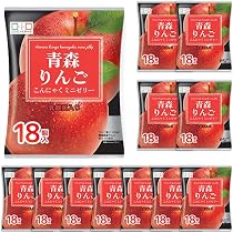 Amazon.co.jp: こんにゃくパーク 青森 りんご こんにゃくミニゼリー 個