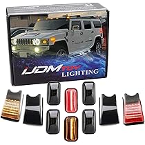 Amazon | iJDMTOY アンバー/レッド フルLEDサイドマーカーライトキット 