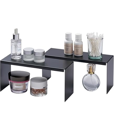 Amazon｜山崎実業(Yamazaki) 収納ボックス上ラック 2個組 ブラック 約