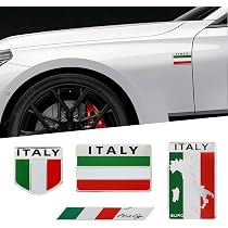 thumbnail interactive-video image 1 of Italy Flag Car Accessory Set - 5 Pc Aluminum Alloy Sticker, Keychain & Tire Valve Caps 1 of 9