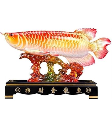 Amazon.co.jp: [AiO JAPAN] 置物 アロワナ 招財龍魚 (しょうざいりゅう