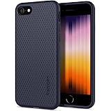 Spigen iPhone SE3 ケース 第3世代 2022 iPhone SE2 ケース 第2世代 iPhone7用ケース iPhone8用 ケース TPU 衝撃吸収 Qi充電 ワイヤレス充電 リキッド・エアー 042CS21189 (ミッドナイ