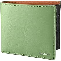 paul smith 二つ折り財布　グリーン　レザー ポールスミス 財布 二つ折り財布 ラウンドファスナー 緑