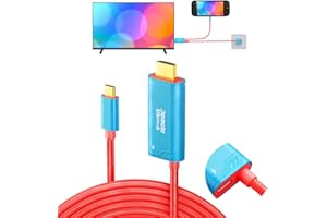 JEMDO Switch 2 ドック HDMI 2.0 ケーブル【2025年新登場】 編組ナイロン 2m（6.6ft）4K/60Hz 18Gbps 100W PD Type-C to HDMI変換 直接テレビ出力対応 スイッチ2 / OLED/Ste