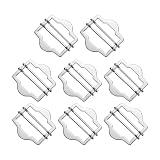 [uxcell] 8個 金属調整スライドバックル 20mm ウェビングストラップローラーピンクリップバックルトライグライド ベスト スーツ バッグ 交換部品（シルバー）