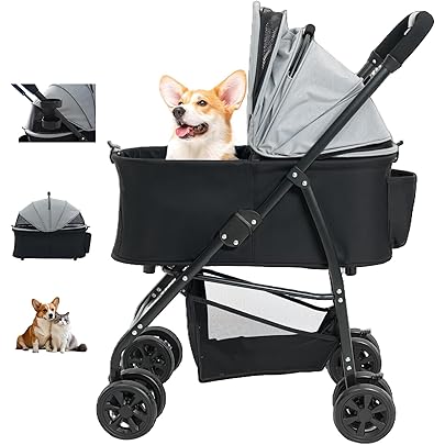 Amazon.co.jp: LPOTIUS ペットカート 軽量 折りたたみ 対面式 2way 犬