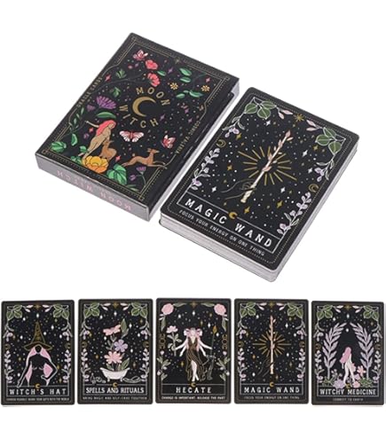 Amazon | タロット 月の魔女 かわいいタロットカード Moon witch