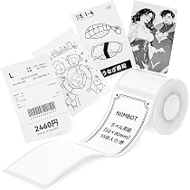 Amazon | NIIMBOT ラベルシール 感熱ラベル用紙 感熱ラベルプリンター