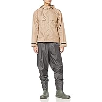 ウェア Mac Amazon | [マック] レインウェア ワイドレインスーツ グレージュ