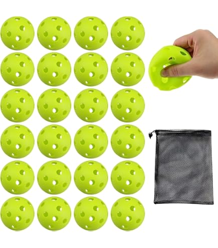 Amazon | 野球 練習 穴あきボール 20個セット 72mm 専用メッシュバッグ